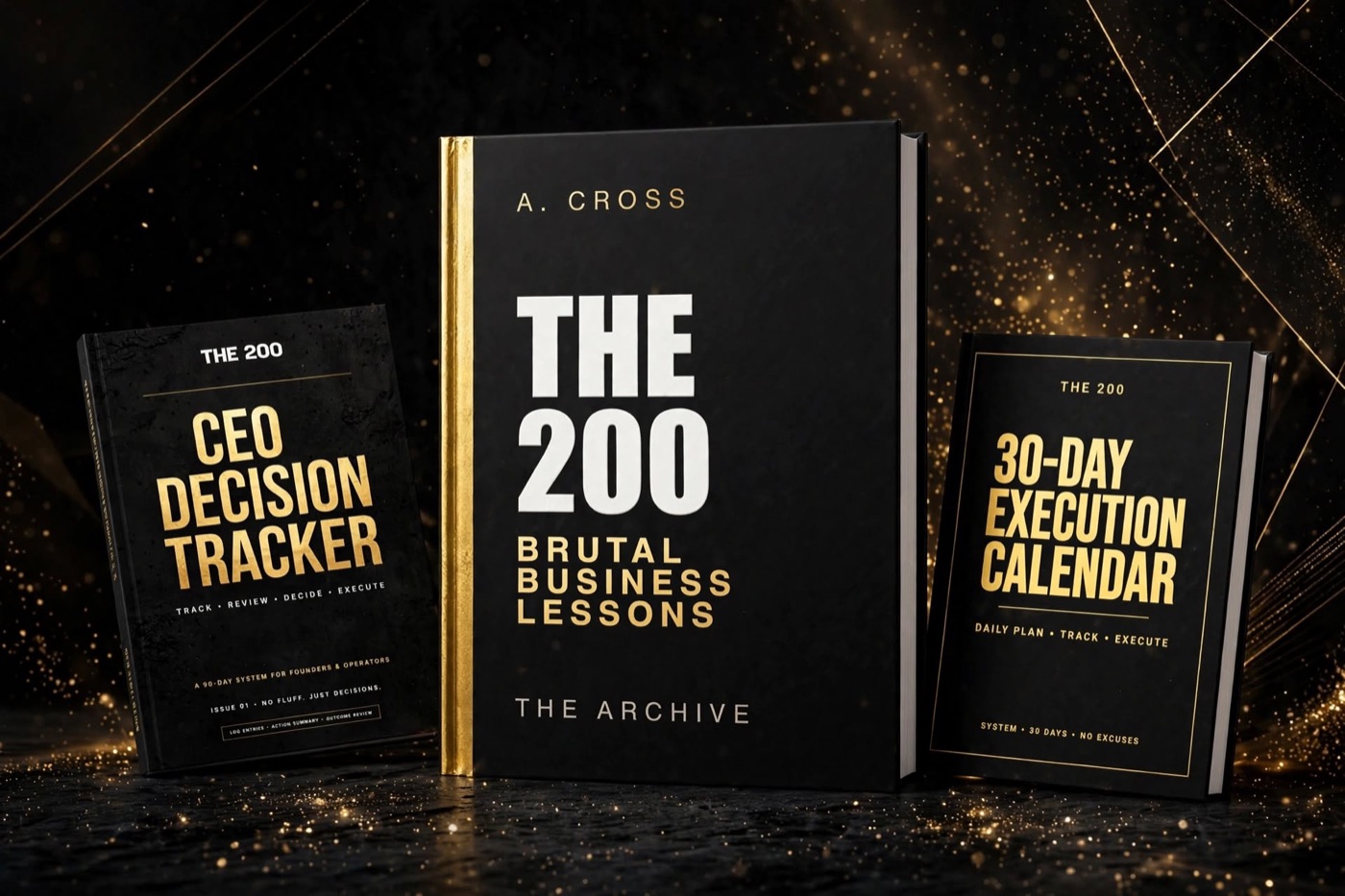 THE 200 with bonuses: CEO Decision Tracker and 30-Day Execution Calendar